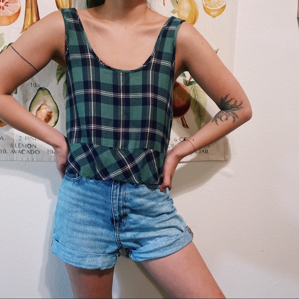 Plaid croptop